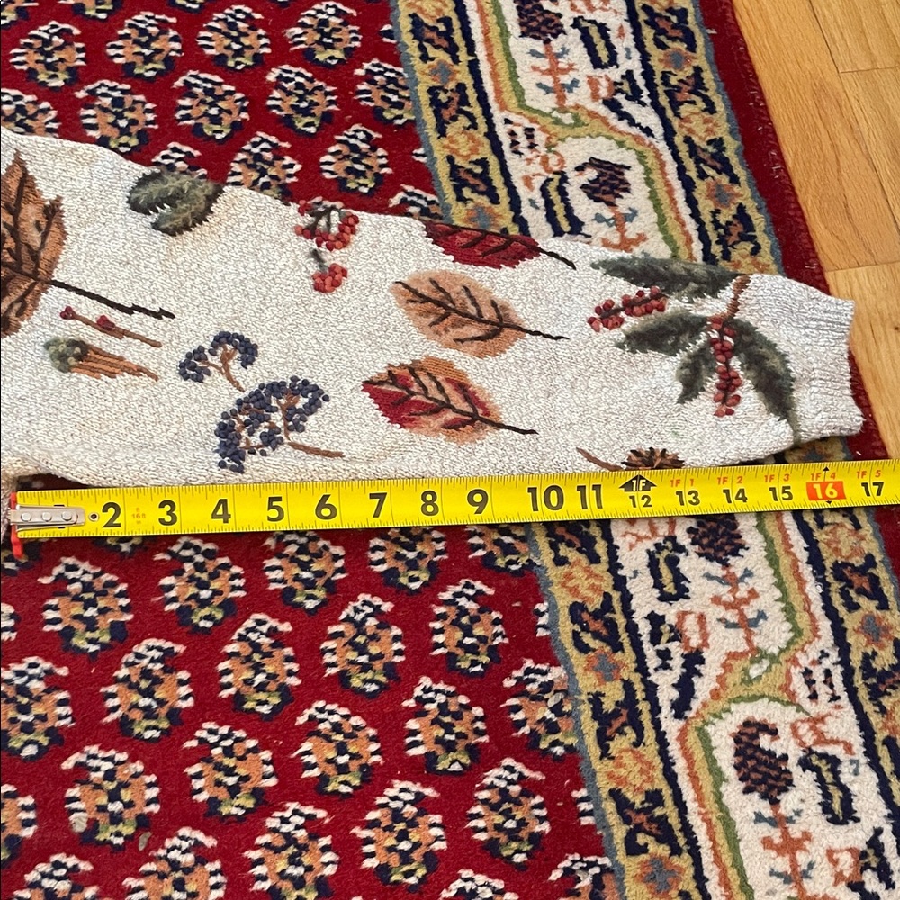 Vintage Talbots Autumn Leaf Pattern Sweater, Size L NWOT - Picture 8 of 8